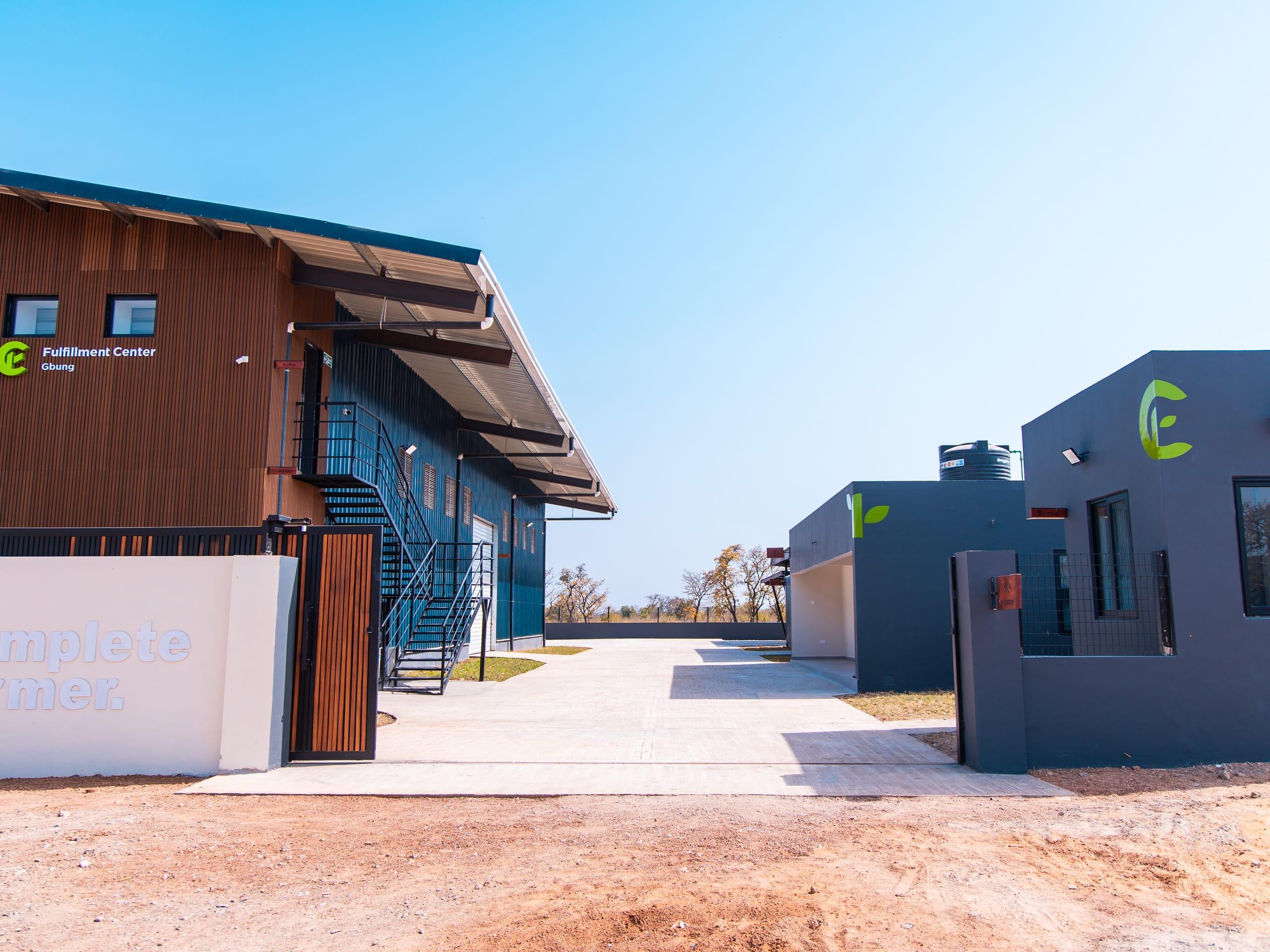 Mashruum's Gbung fulfillment center — aggregation and storage serving Northern Ghana